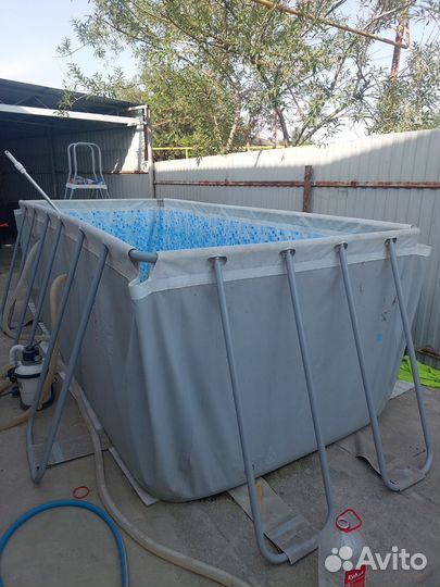 Каркасный бассейн прямоугольный бу