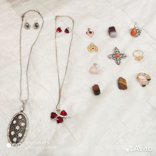 Комплекты, подвески, кольца