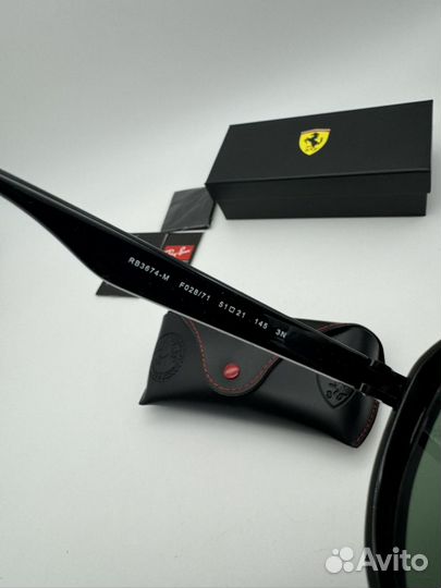 Солнцезащитные очки ray ban ferrari стекло