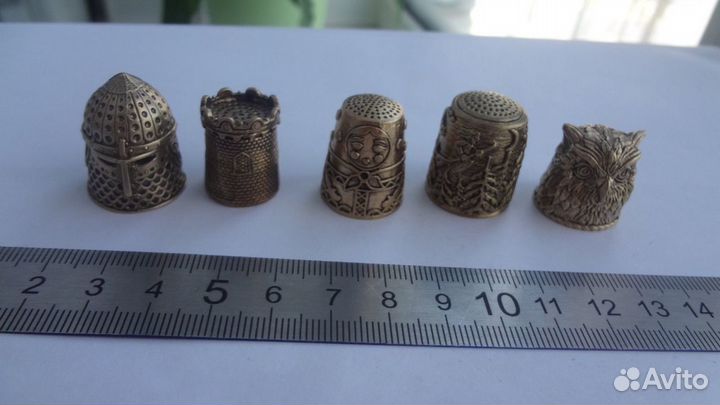 Наперстки сувенирные латунь 25 штук