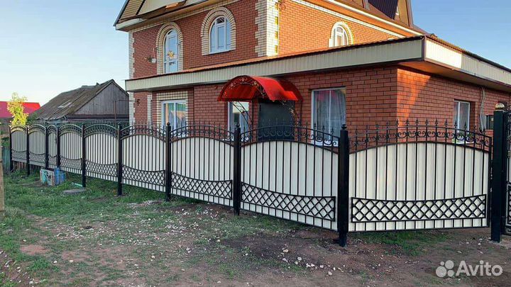 Кованые заборные секции