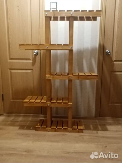 Подставка для цветов напольная деревянная