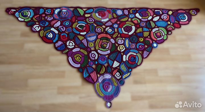 Шаль вязаная крючком