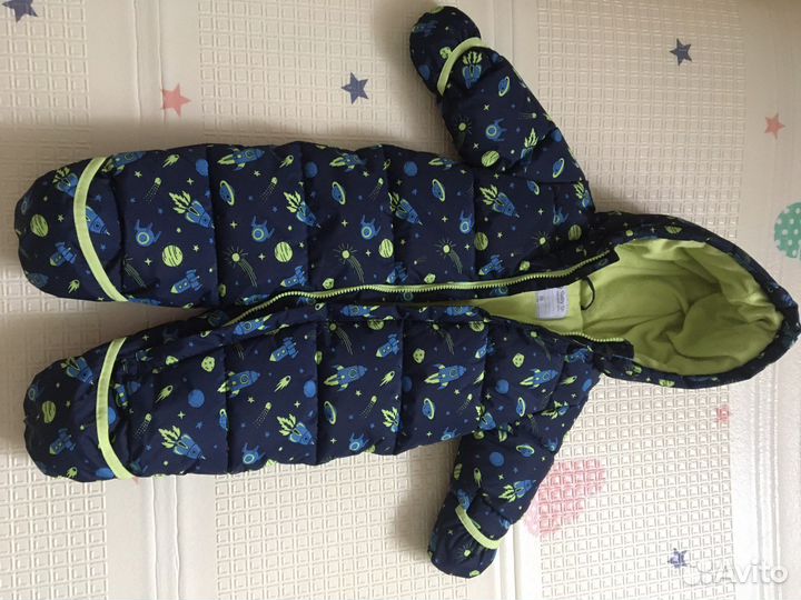 Зимний комбинезон для мальчика 74