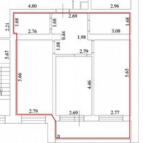 2-к. квартира, 61,7 м², 3/3 эт.