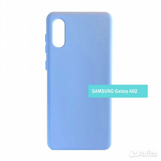 Чехол силиконовый Case для Samsung A02 лавандовый