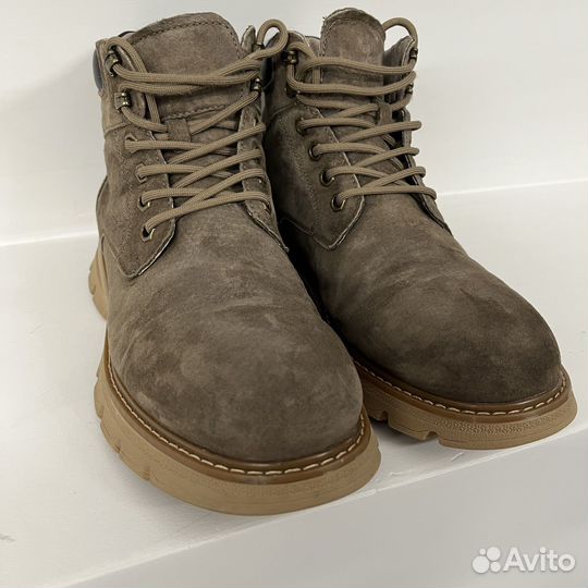 Ботинки замшевые 46 демисезонные мужские