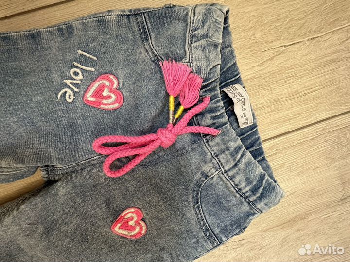 Джинсы на девочку 92