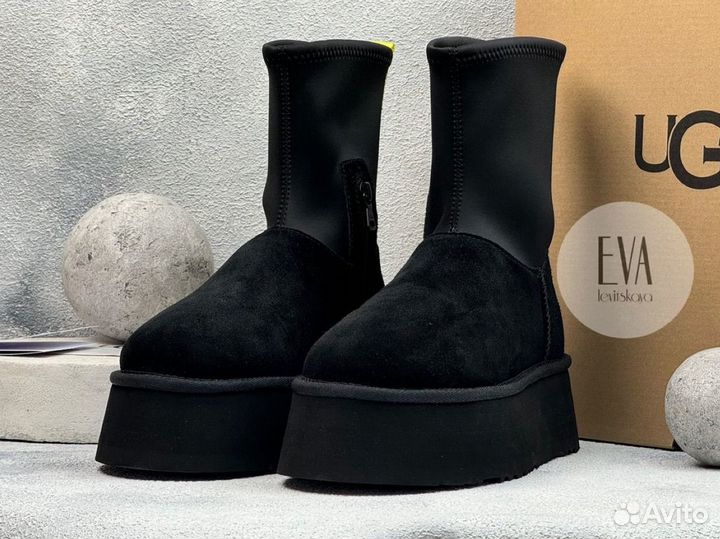 Угги женские на платформе Ugg Classic Dipper Black