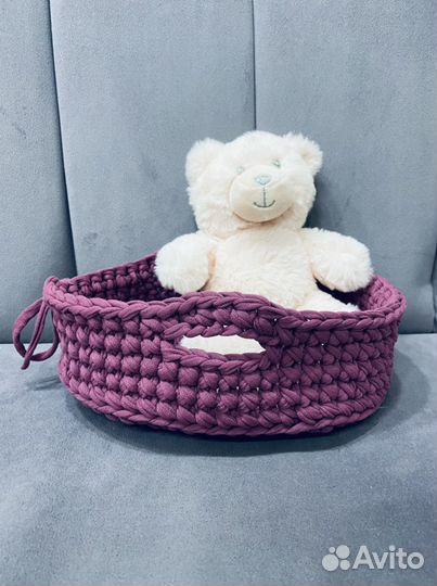 Корзинки из трикотажной пряжи