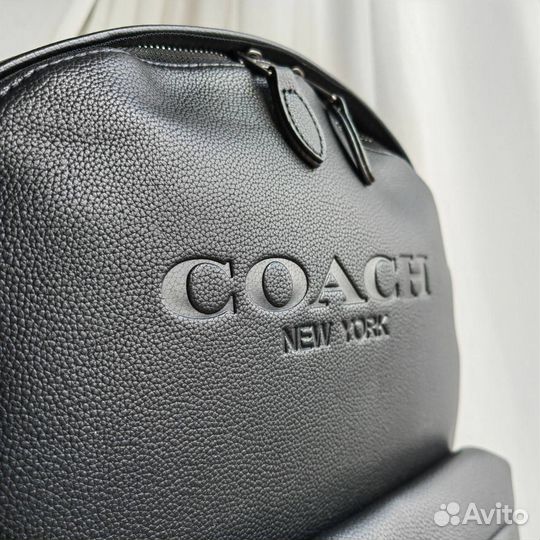 Рюкзак кожаный мужской coach