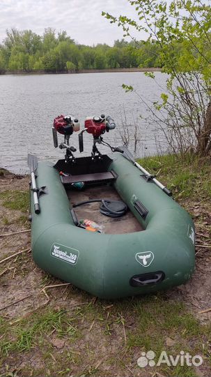 Лодочный мотор 6 л. с.(спарка) 2х3л.с