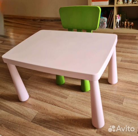 Детский стол и стул икея IKEA маммут купить в Москве | Личные вещи | Авито