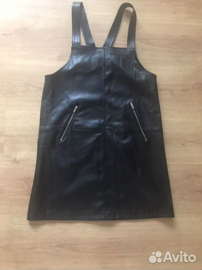 Сарафан Mango из эко кожи