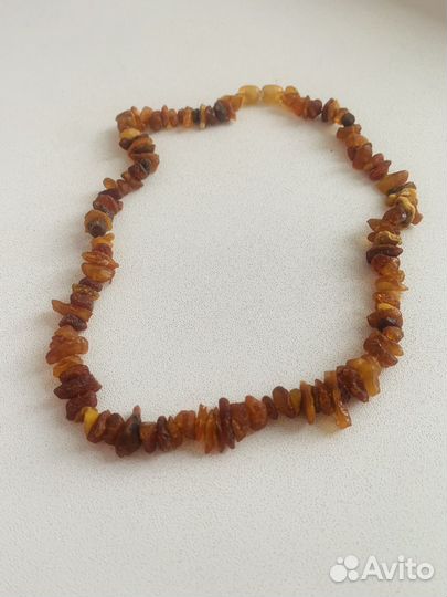 Янтарные бусы СССР колье браслет