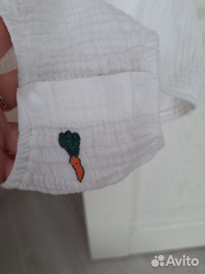 Муслиновый боди 80 86