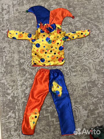 Новогодний костюм для мальчика петрушка