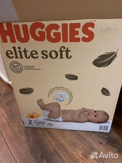 Подгузники huggies elite soft 4-6кг бесплатно