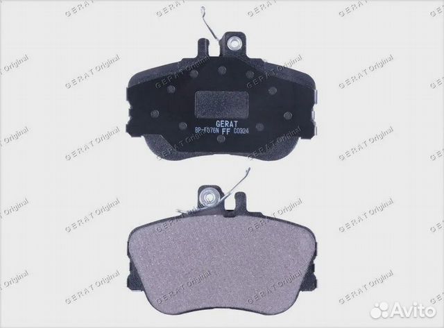 Тормозные колодки Gerat BP-F076N (передние) Normal