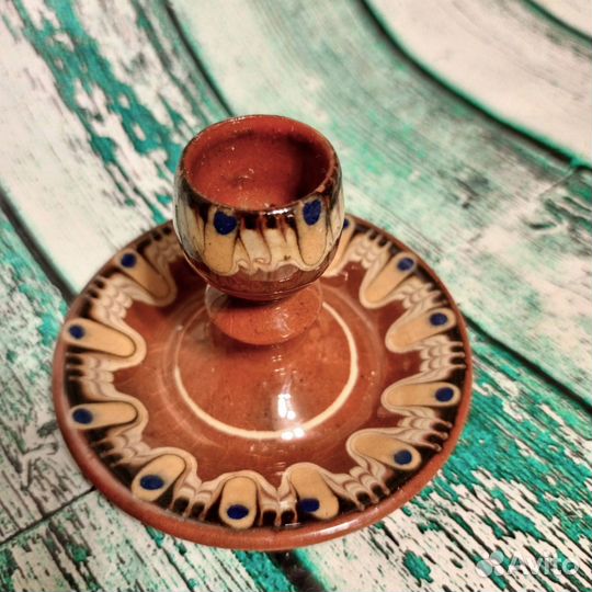 Подсвечники-плошки Пара Болгарская керамика винтаж