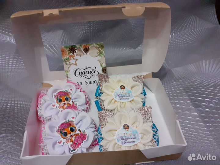 Набор бантов в подарочной упаковке