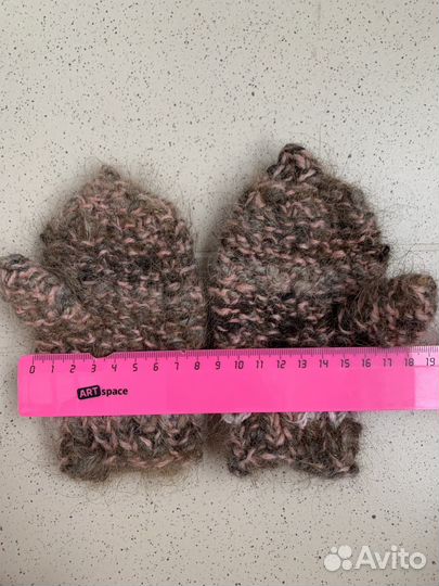 Варежки из собачьей шерсти детские