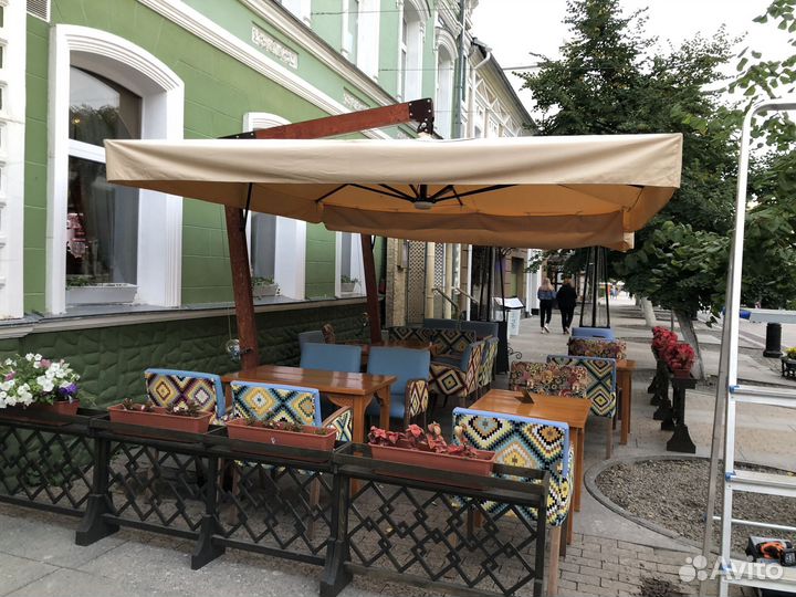 Новые уличные зонты для бара 2,5х2,5, 3х3,4х4, 5х4