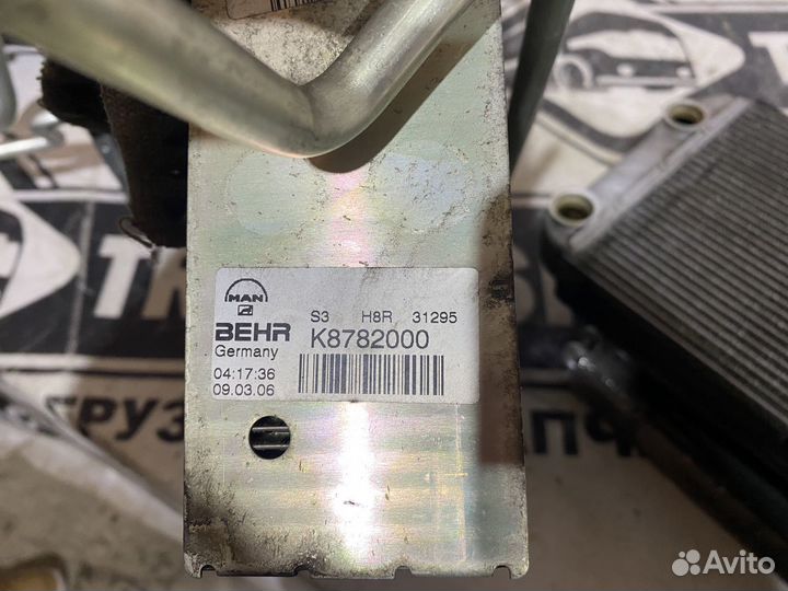 Радиатор кондиционера салона MAN