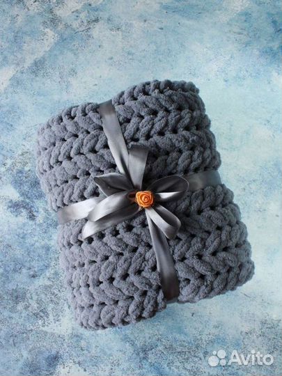 Плед детский вязаный