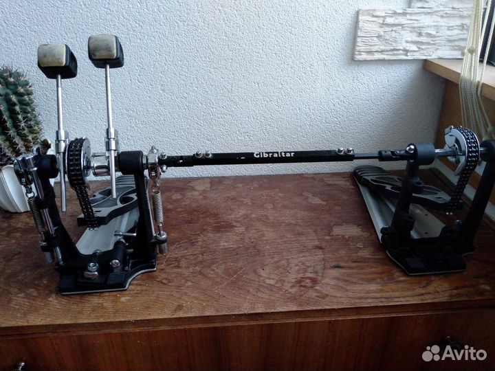 Двойная педаль, кардан, басс барабана