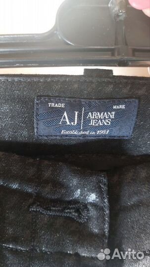 Брюки armani jeans женские черные