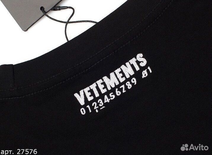 Футболка Vetements Черная