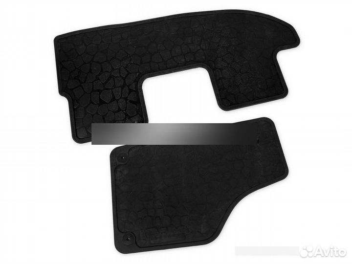 Коврики в салон резиновые, черные