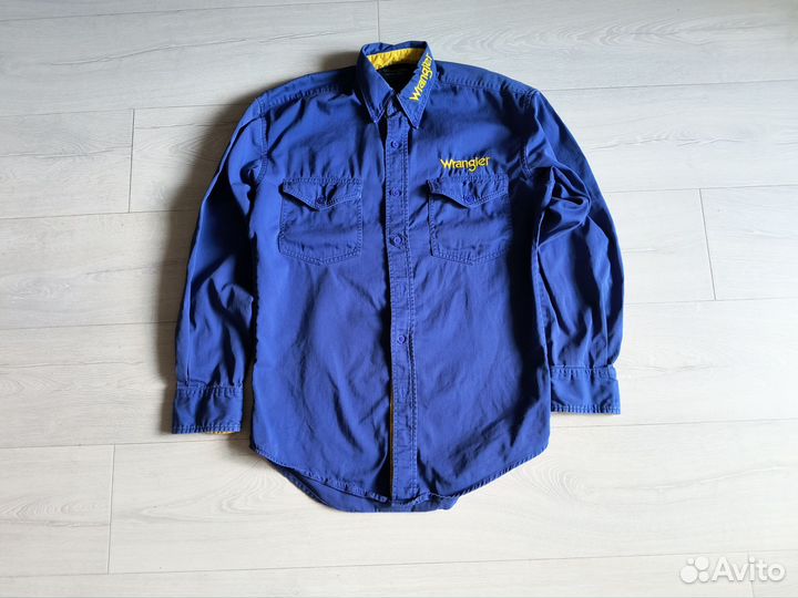 Wrangler workwear western denim shirt