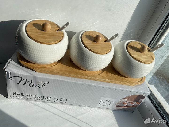 Набор для специй, сахара новый