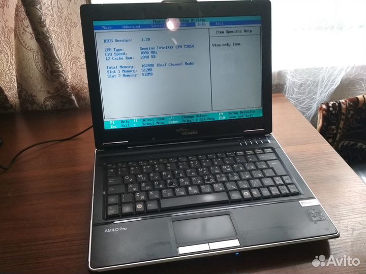 Ноутбук fujitsu siemens V3205