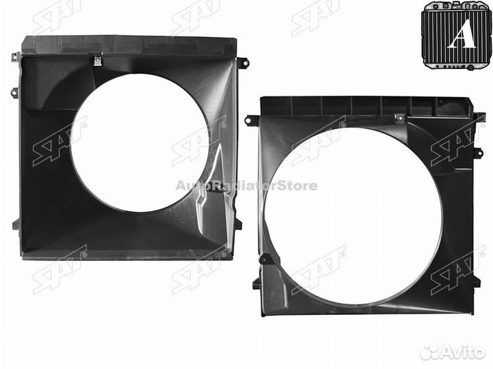 Диффузор радиатора toyota land cruiser prado 150 0