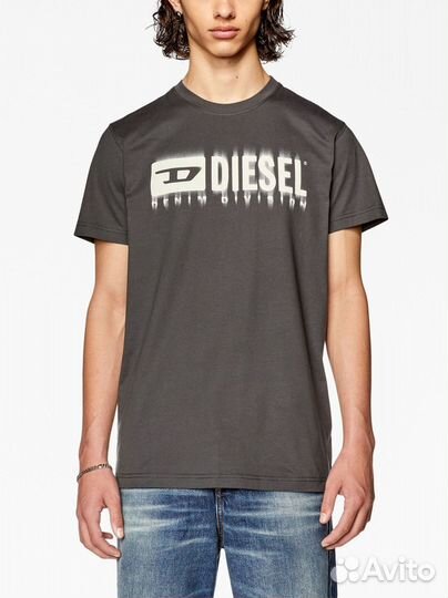 Оригинал Футболка Diesel Smudged Logo Tee - M