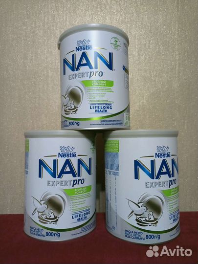 Смесь Nan тройной комфорт 800 гр