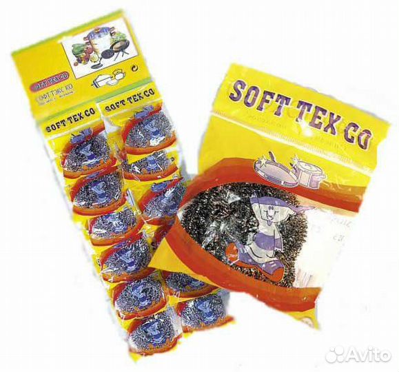 Железная (металлическая) губка 1200 штук