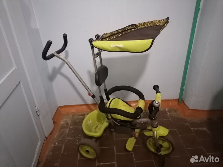 Детский велосипед с ручкой бу