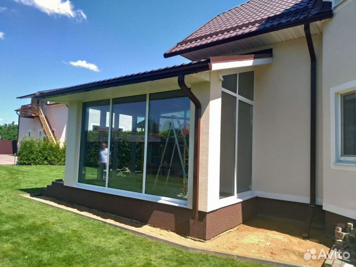 Алюминиевые окна новые