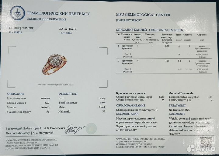 Золотое кольцо с бриллиантами малинка 56 проба