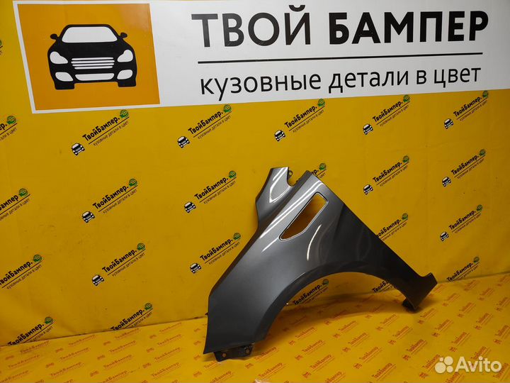 Крыло левое Kia Rio 2011 Серый SAE Россия