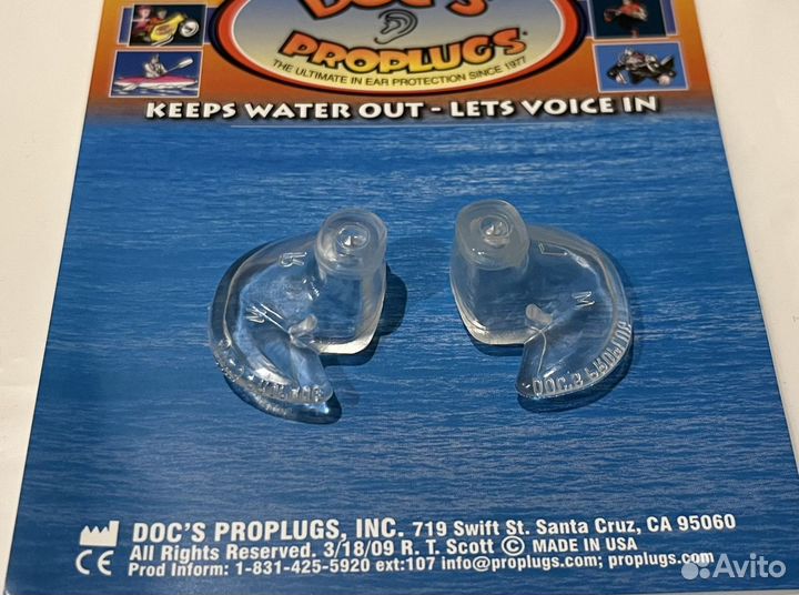 Беруши для дайвинга Doc's Proplugs