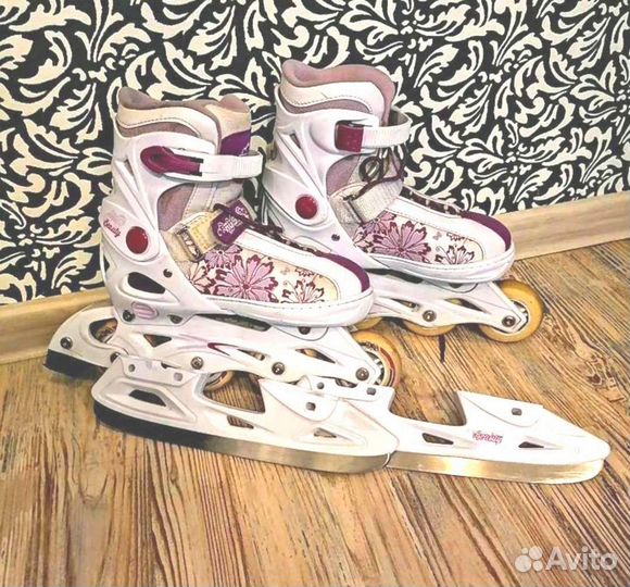 Роликовые коньки раздвижные р. 37-40