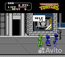 Игра Черепашки-ниндзя 2 для Dendy