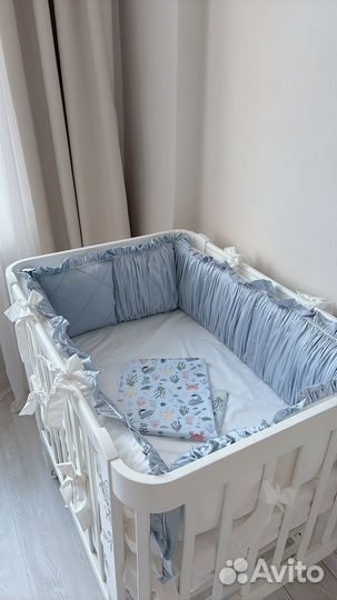 Бортики в кроватку Happy Baby Mommy Lux 100*70 см