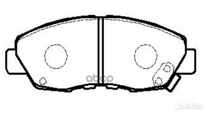 Ckho-4 Колодки тормозные дисковые перед G