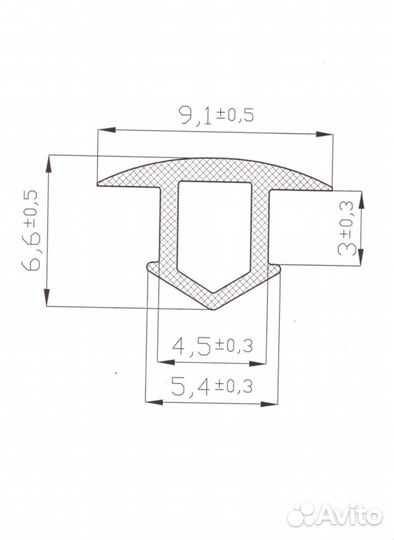 Заглушка шнур, уплотнитель для пластиковых окон